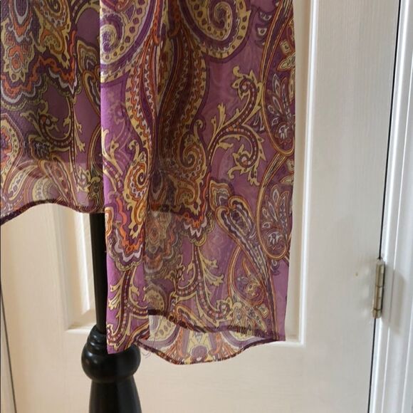 Emme 100% Silk Psychedelic Print Top - Picture 3 of 5